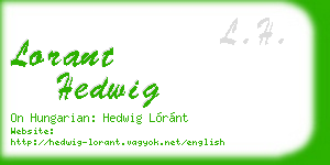 lorant hedwig business card